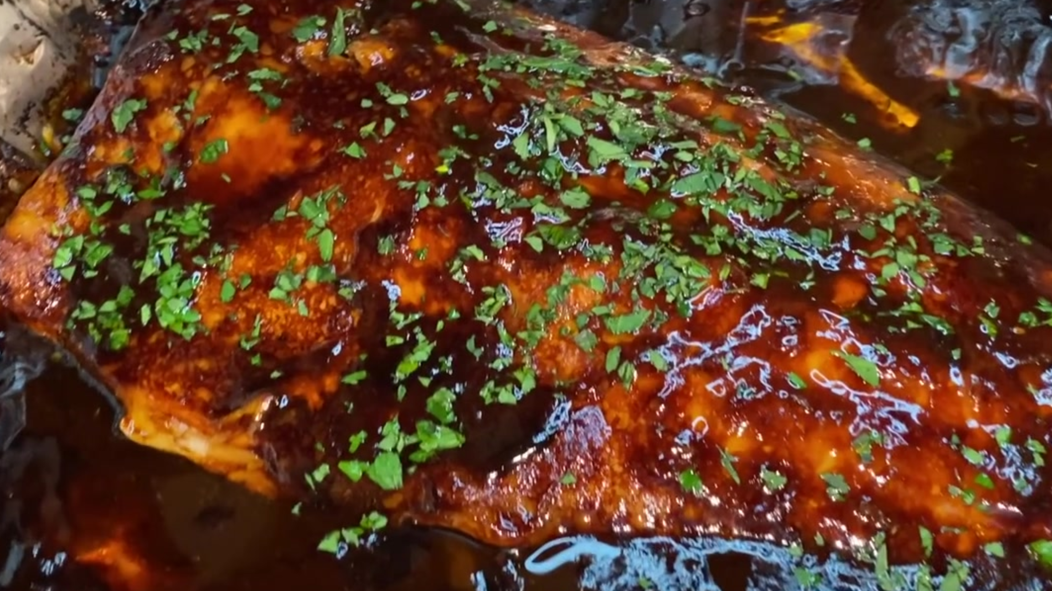 Glazed Salmon with Greek Potatoes & Whole Roasted Cauliflower